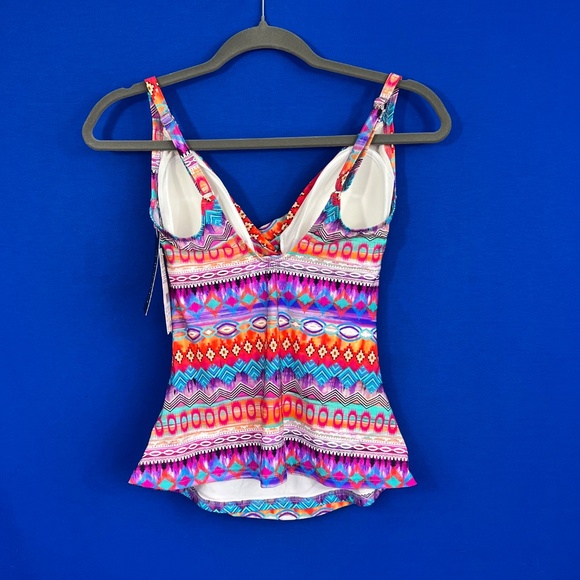 NWT🤩 |•PROFILE BY GOTTEX•| Bathing Swim Suit Tankini Top Modesty Size 12 - Picture 2 of 8
